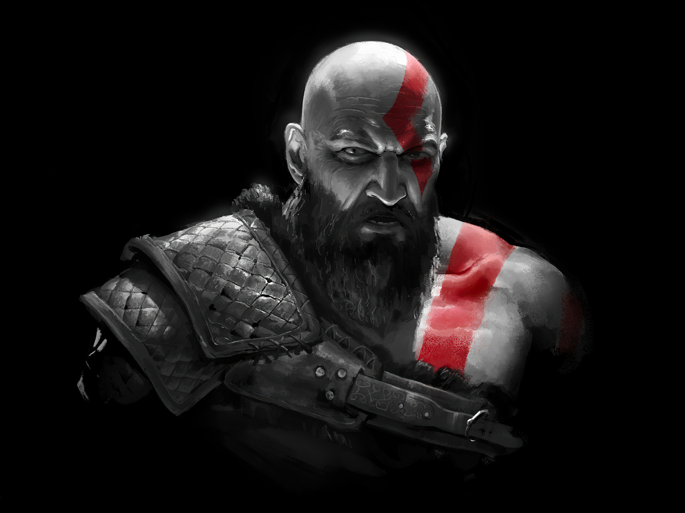Kratos Darkness Wallpaper In 1400x1050 Resolution