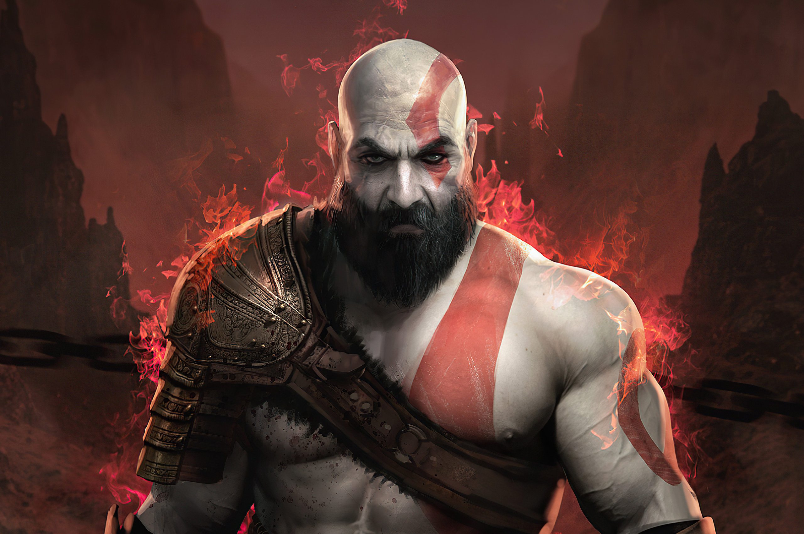 Kratos God Of War 4 2020 4k Wallpaper In 2560x1700 Resolution