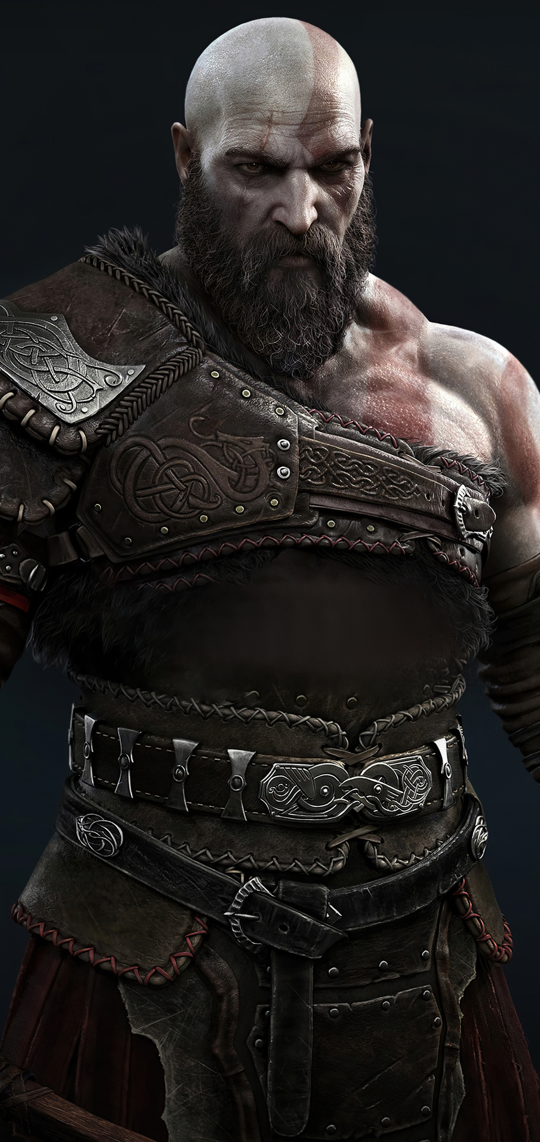Kratos God Of War Ragnarok Wallpaper In 1080x2280 Resolution