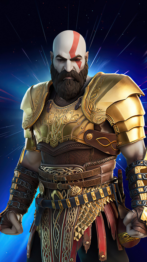 Kratos In Fortnite Chapter 2 Season 5 4k Wallpaper In 480x854 Resolution