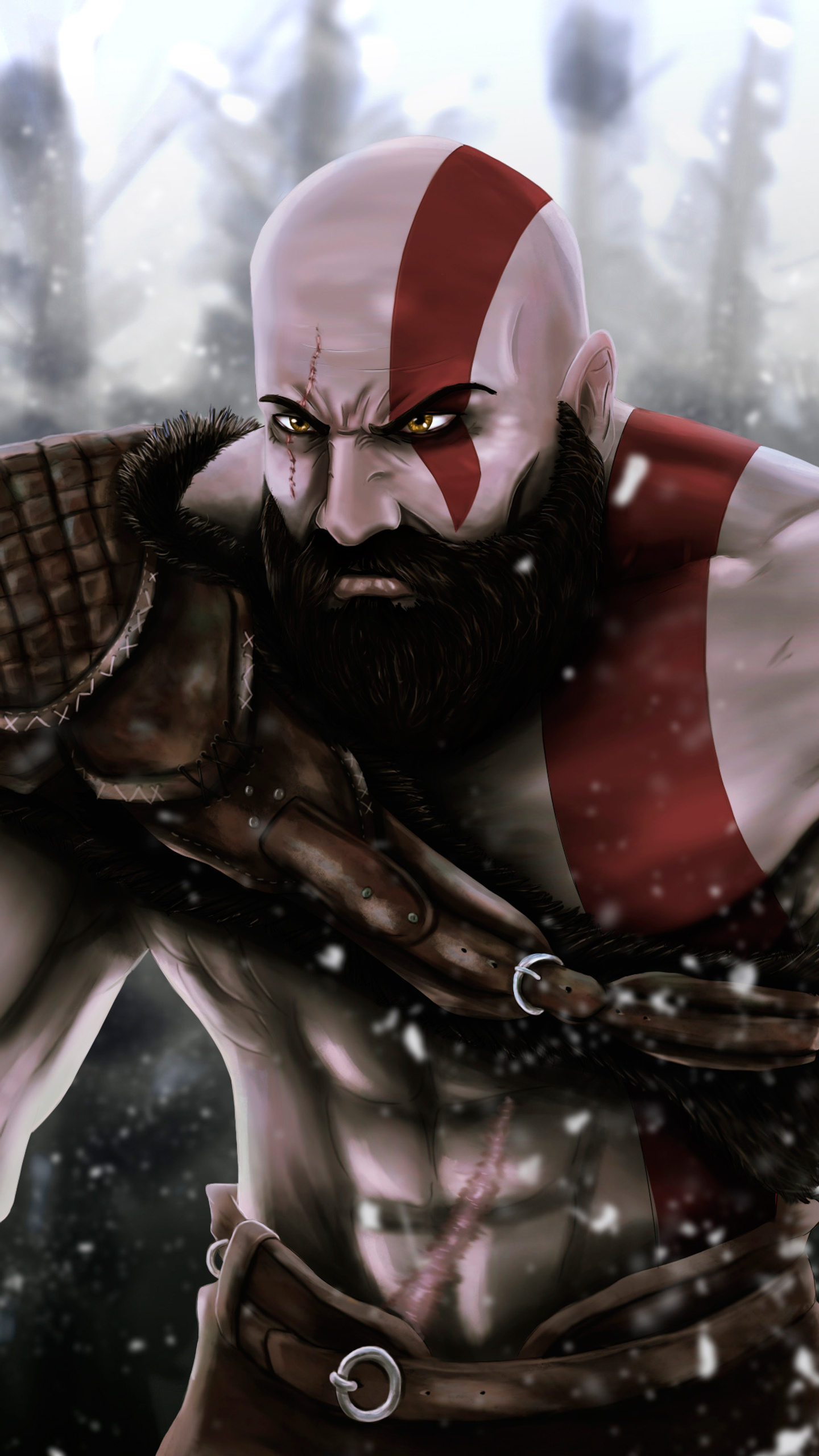 1440x2560 Kratos Samsung Galaxy S6,S7 ,Google Pixel XL ,Nexus 6,6P ,LG ...