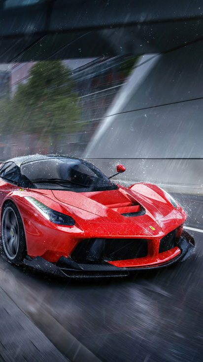 412x732 La Ferrari In Rain 4k 412x732 Resolution HD 4k Wallpapers ...