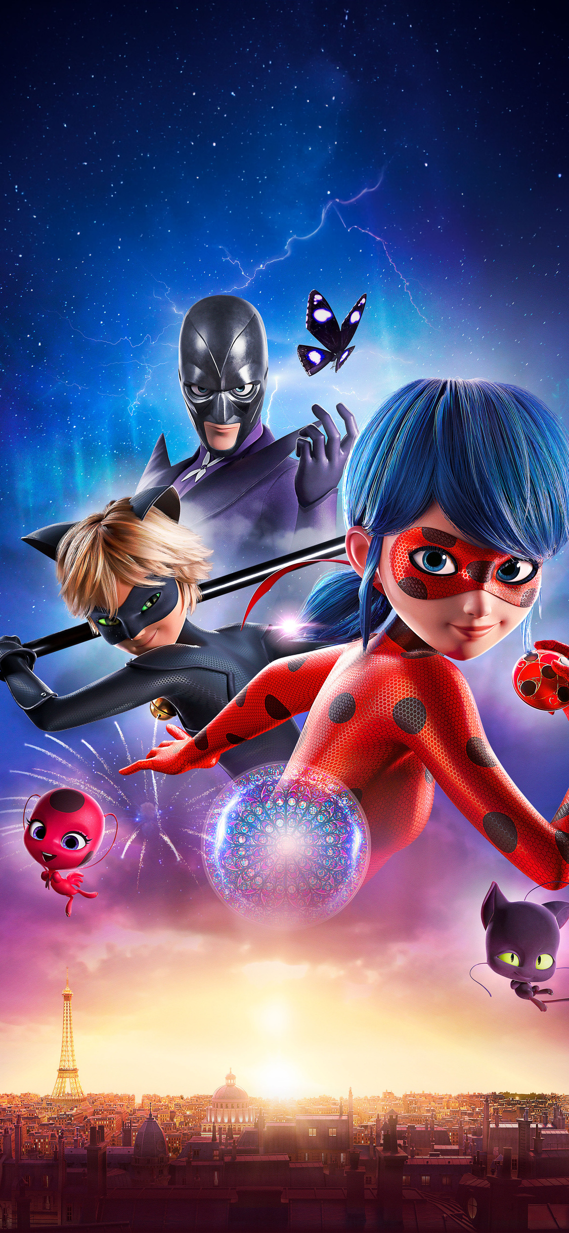 1125x2436 Ladybug And Cat Noir The Movie Iphone XS Iphone 10 Iphone X 