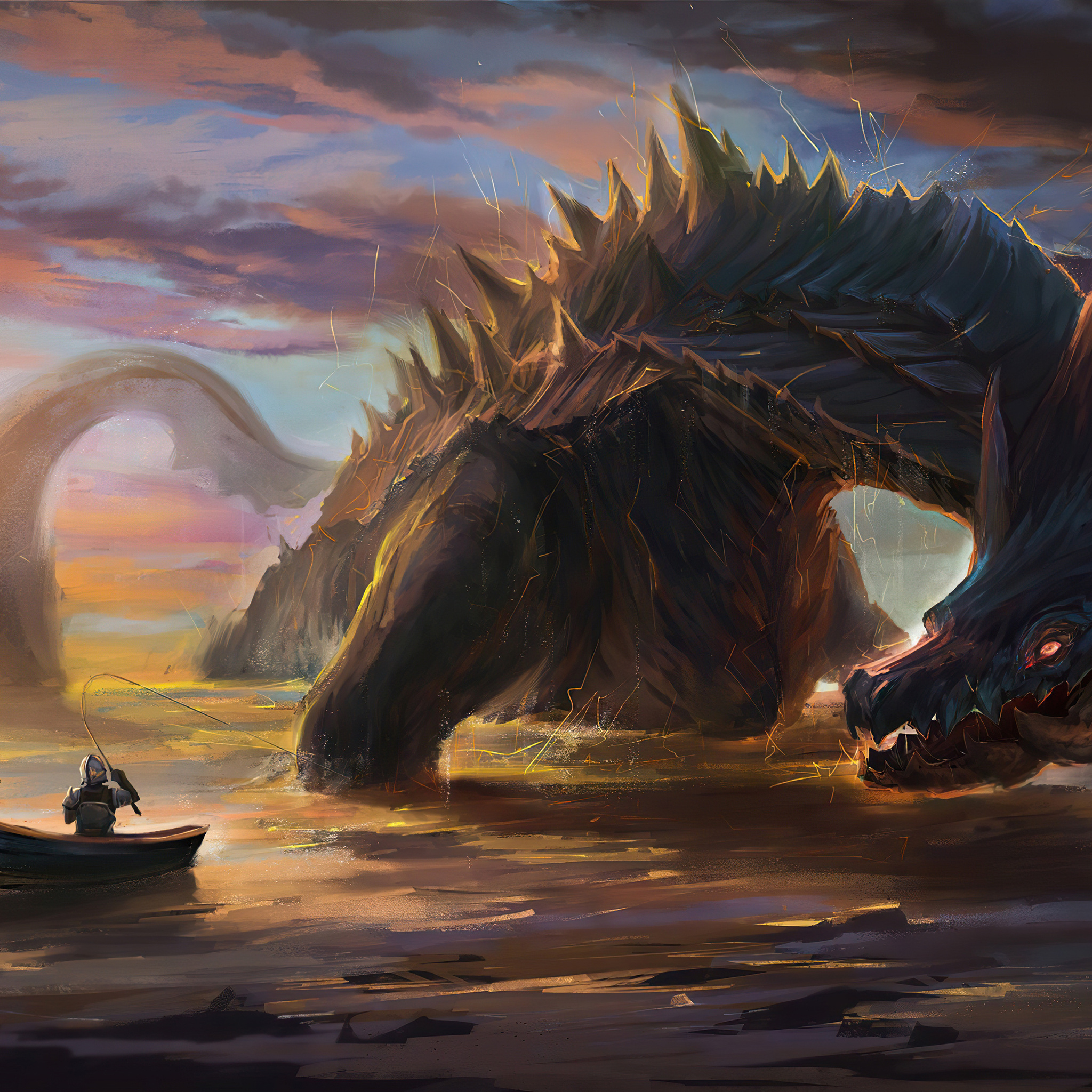 2048x2048 Lagiacrus Monster Hunter 4k Ipad Air HD 4k Wallpapers, Images
