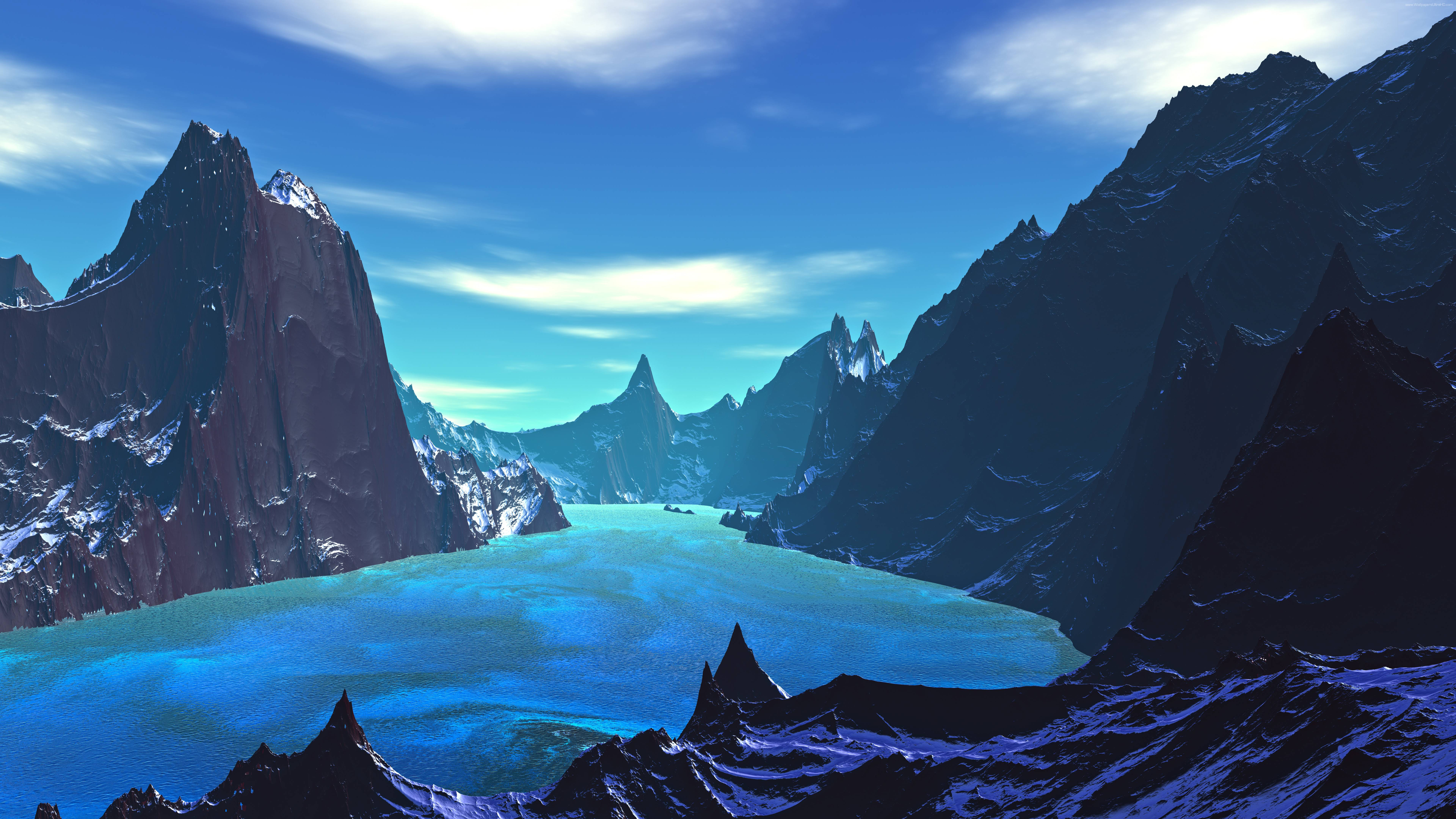 7680x4320 Lake 8k Blue Landscape Artistic 8k Hd 4k Wallpapersimages