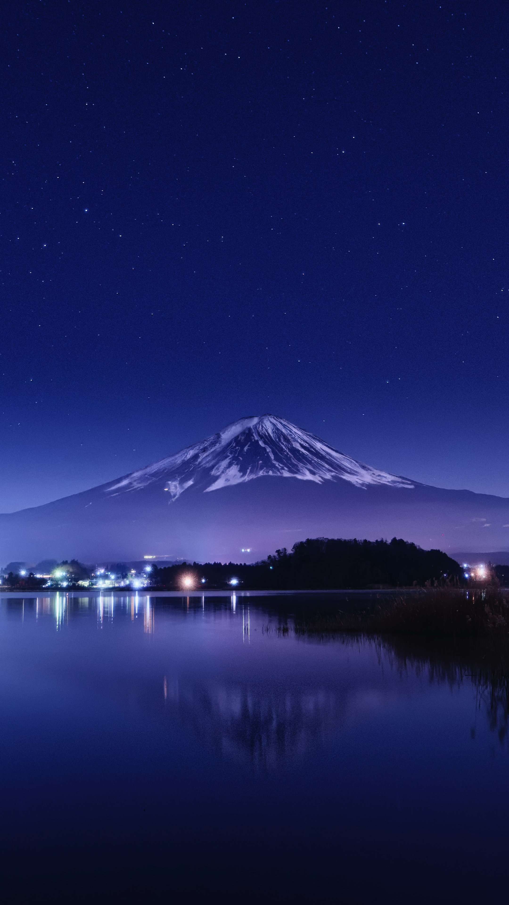 2160x3840 Lake Kawaguchi At Night Sony Xperia X,XZ,Z5 Premium ,HD 4k ...