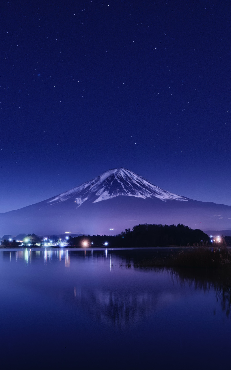 800x1280 Lake Kawaguchi At Night Nexus 7,Samsung Galaxy Tab 10,Note ...