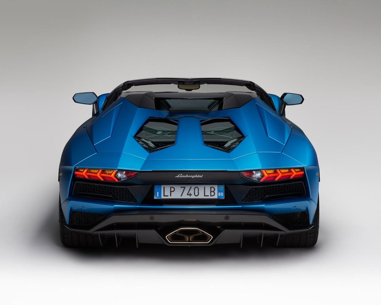 1280x1024 Lamborghini Aventador Superveloce Roadster 2017 Rear ...