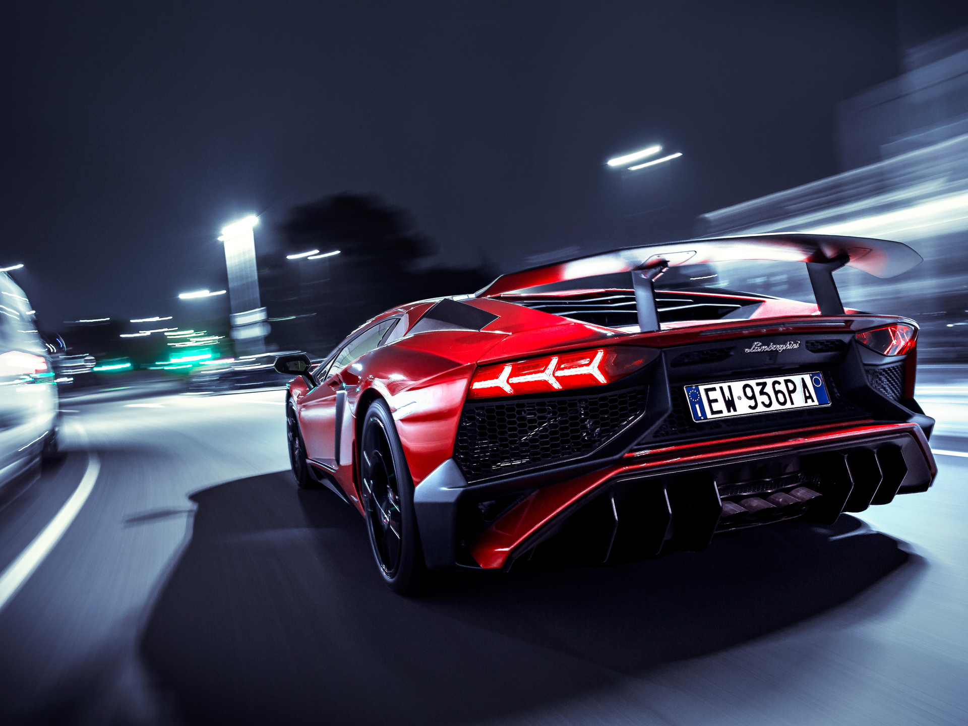 1920x1440 Lamborghini Aventador SV Rear Lights 1920x1440 Resolution HD ...