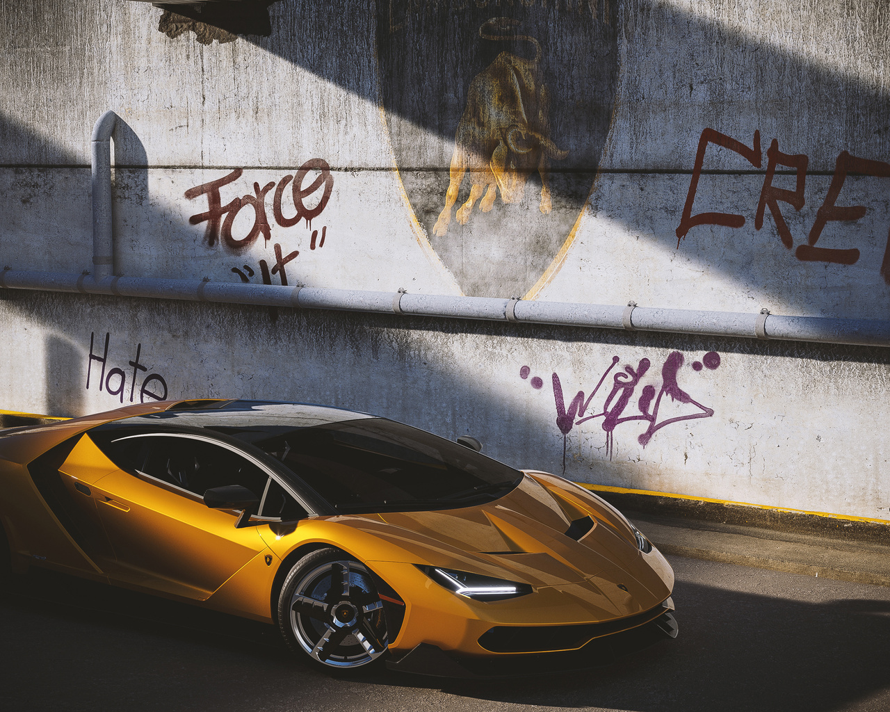 Lamborghini centenario yellow