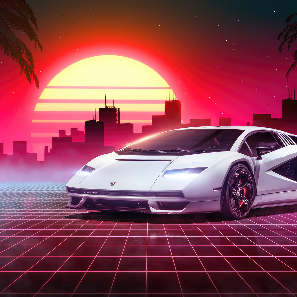 1024x1024 Lamborghini Countach 4k Car 1024x1024 Resolution HD 4k ...