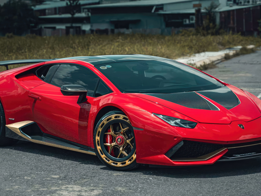 1024x768 Lamborghini Huracan Red Wrap Wrapstyle Wallpaper,1024x768 ...