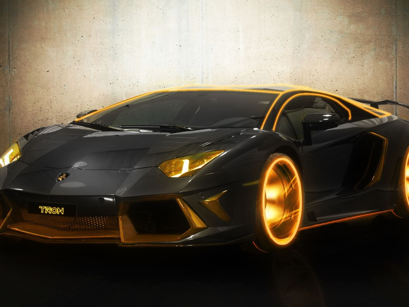 1400x1050 Lamborghini Tron Gold 1400x1050 Resolution HD 4k Wallpapers