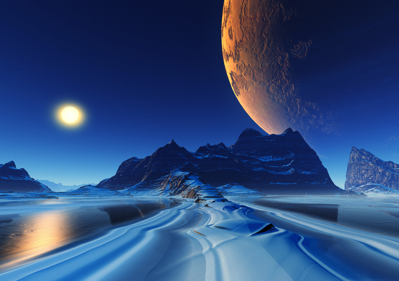 1280x900 Landscape Cinematic Planets Reflection 1280x900 Resolution HD ...