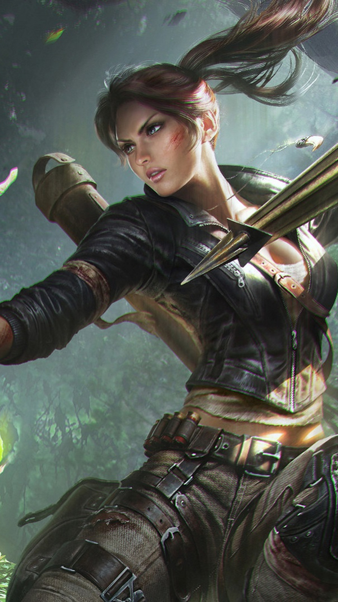 1080x1920 Lara Croft Tomb Riader Digital Art Iphone 7,6s,6 Plus, Pixel