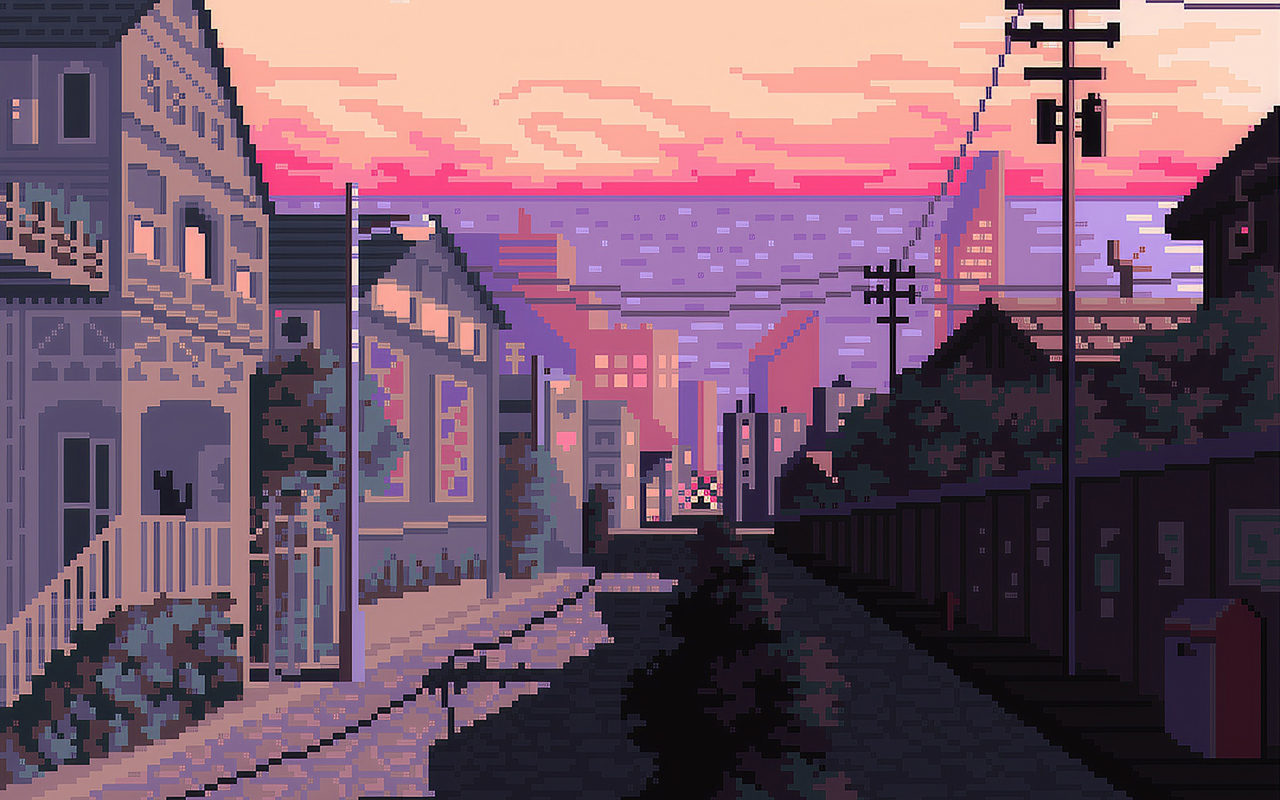 1280x800 Late Afternoon Pixel Art 7p Hd 4k Wallpapers Images Backgrounds Photos And Pictures