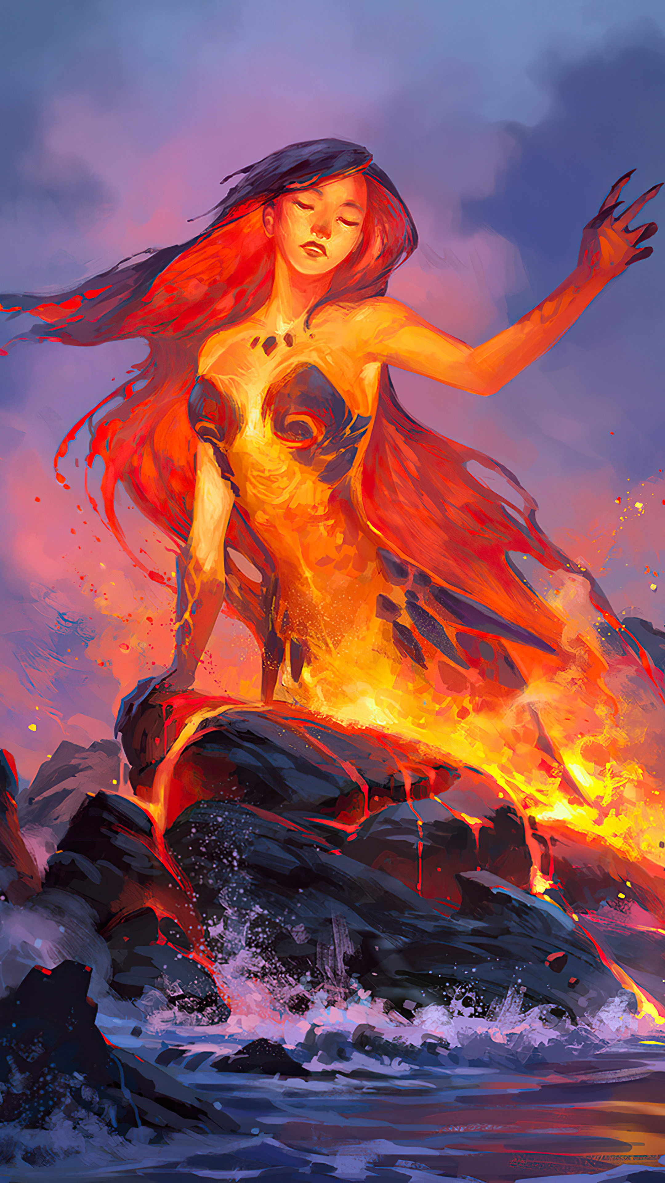 Lava Mermaid In 2160x3840 Resolution. lava-mermaid-cb.jpg. 