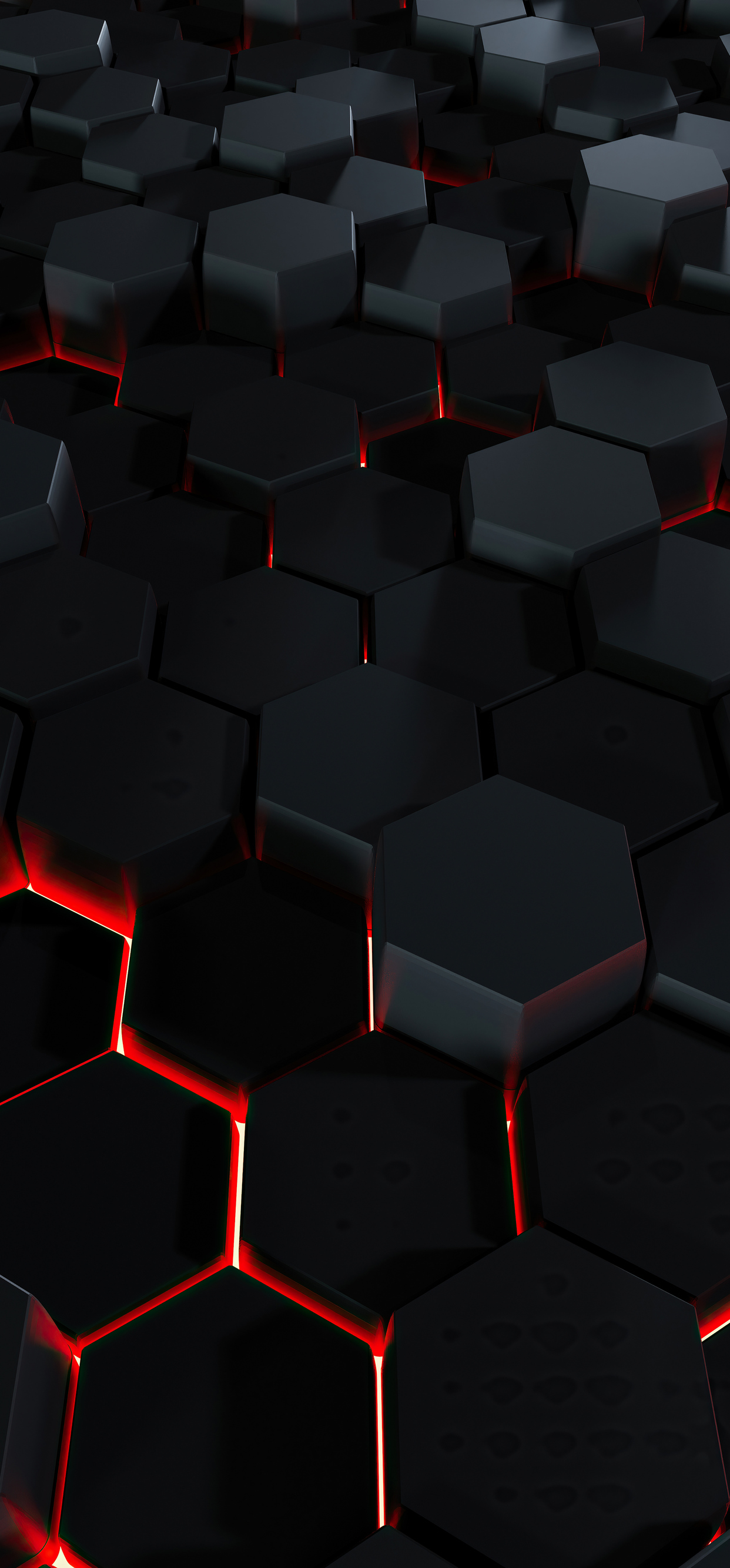 1242x2668 Lava Polygon Glowing 3d Abstract 4k Iphone XS MAX ,HD 4k ...