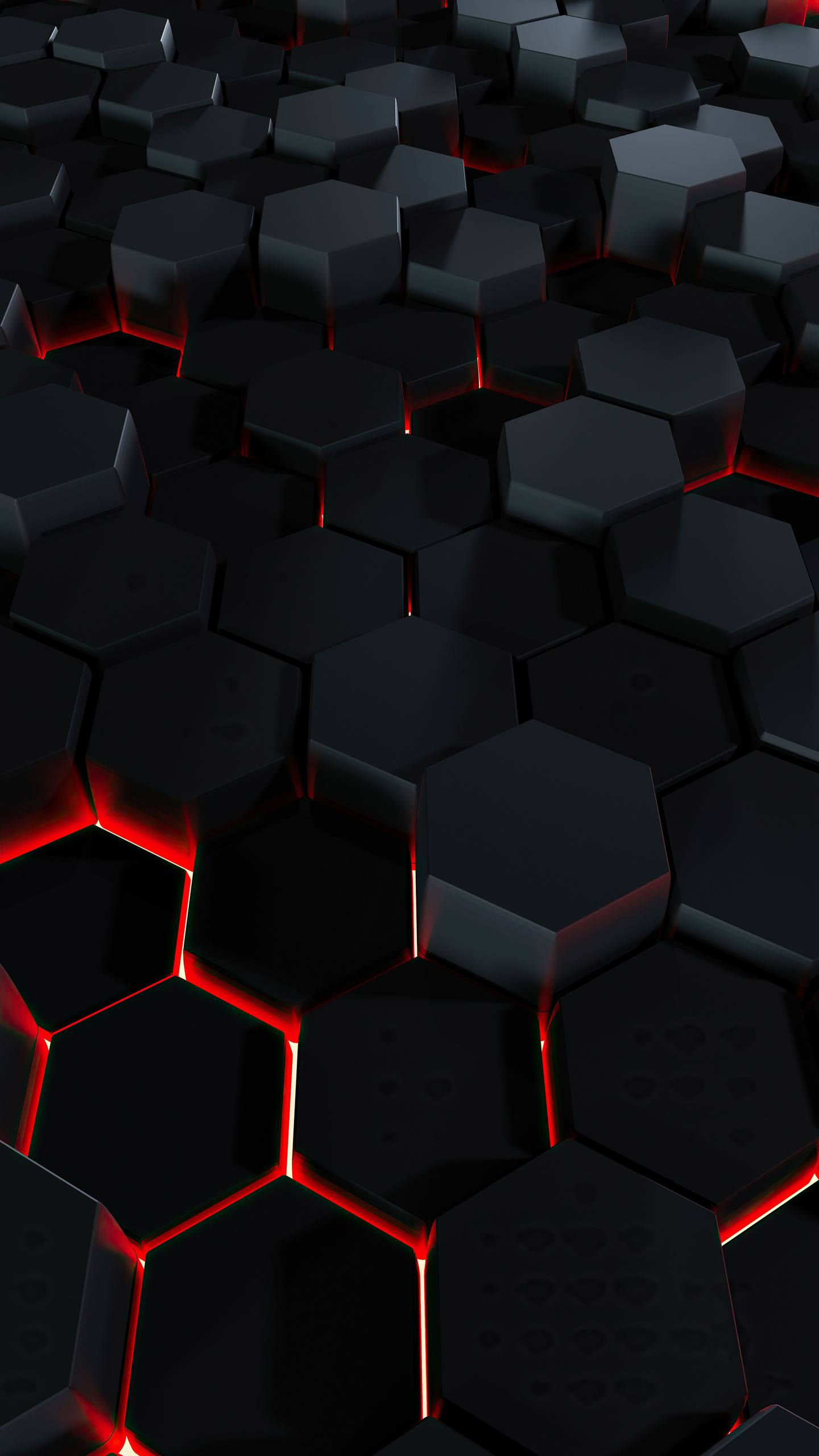 1440x2560 Lava Polygon Glowing 3d Abstract 4k Samsung Galaxy S6,S7