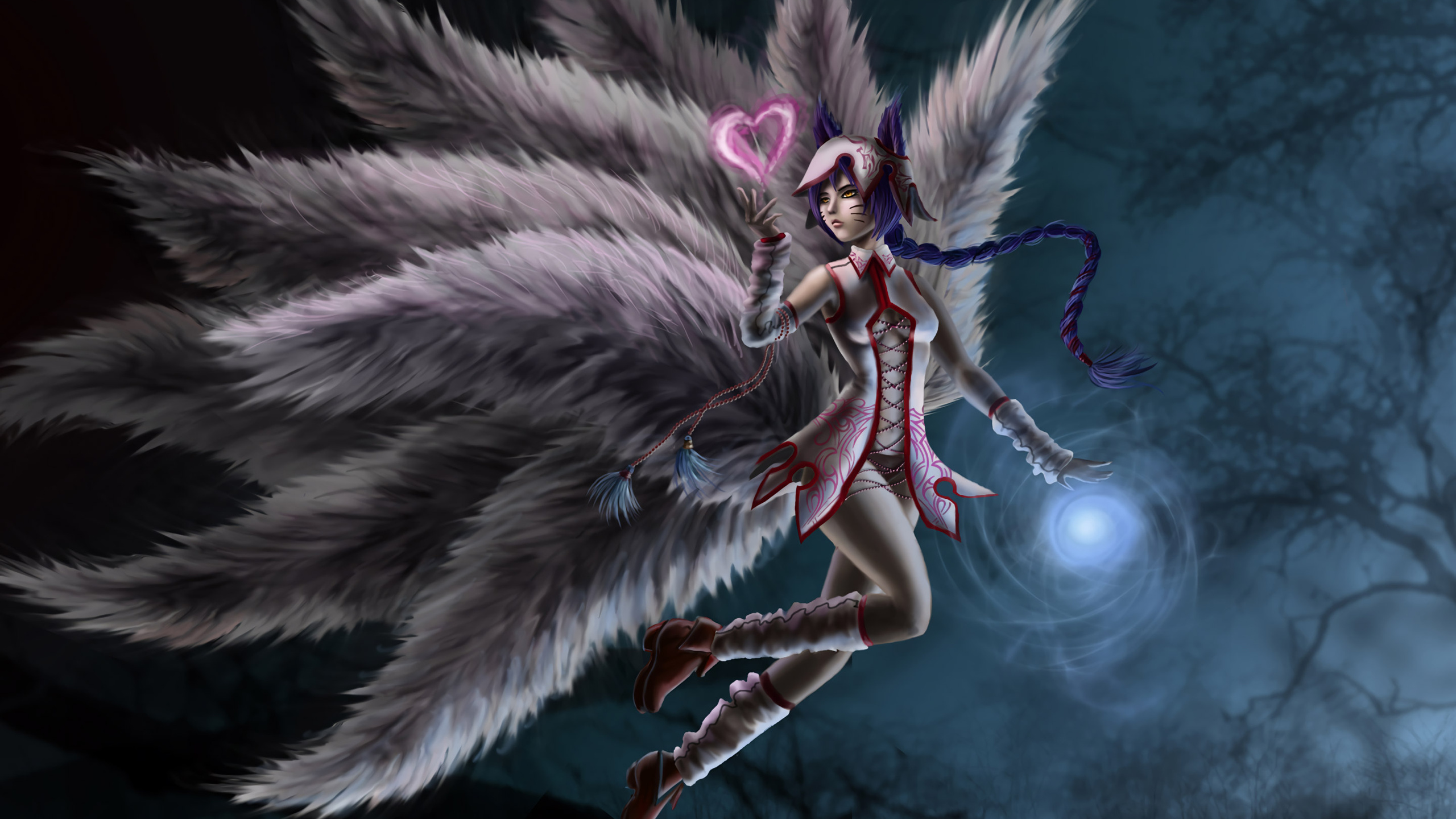 2560x1440 League Of Legends Ahri Art 1440P Resolution ,HD 4k Wallpapers