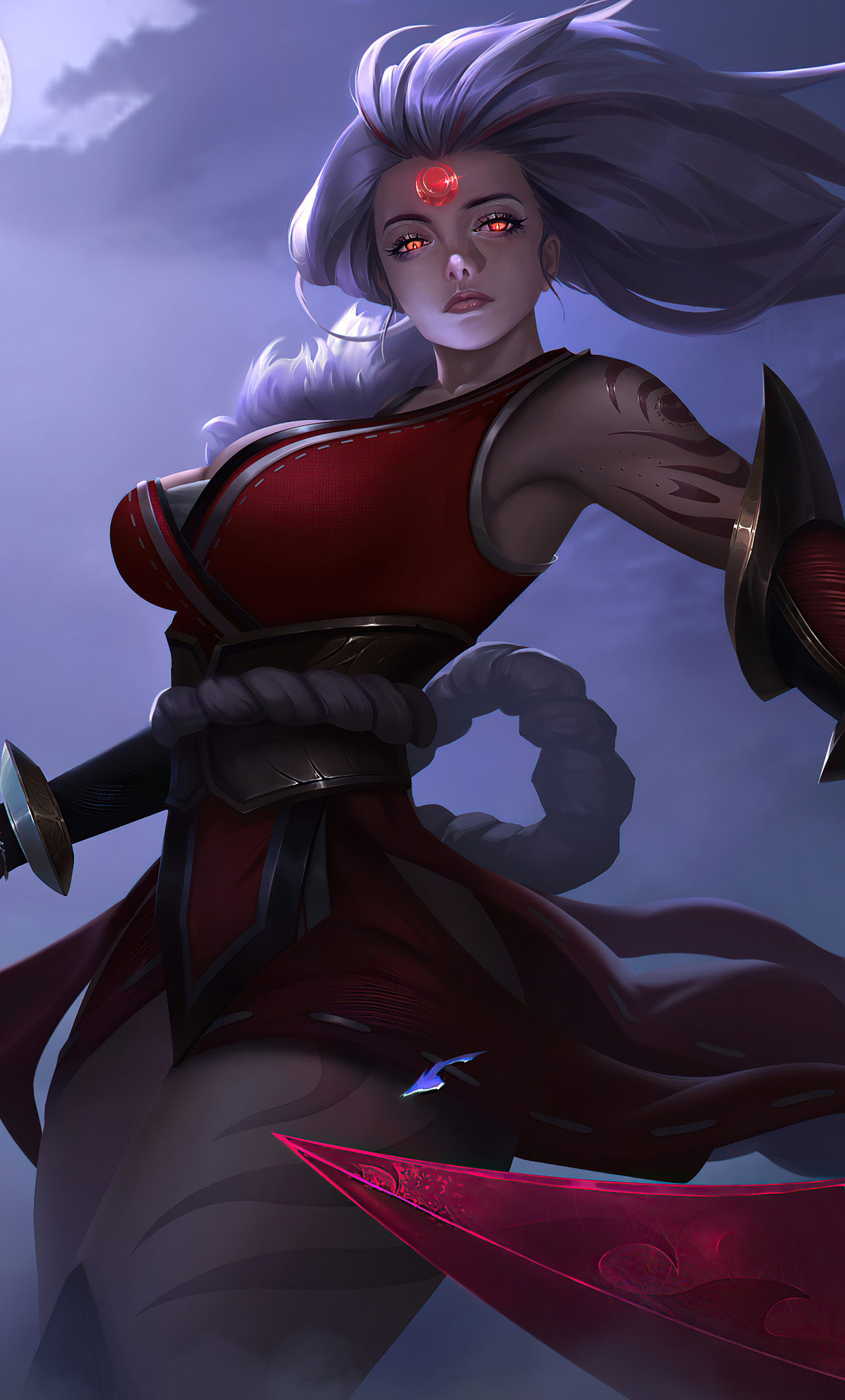 1280x2120 League Of Legends Doujin Scarlet Moon Diana 5k iPhone 6+ ,HD 4k  Wallpapers,Images,Backgrounds,Photos and Pictures