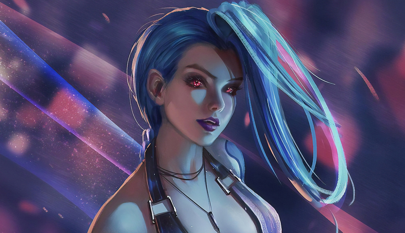 1336x768 League Of Legends Jinx Art Laptop HD HD 4k Wallpapers, Images ...