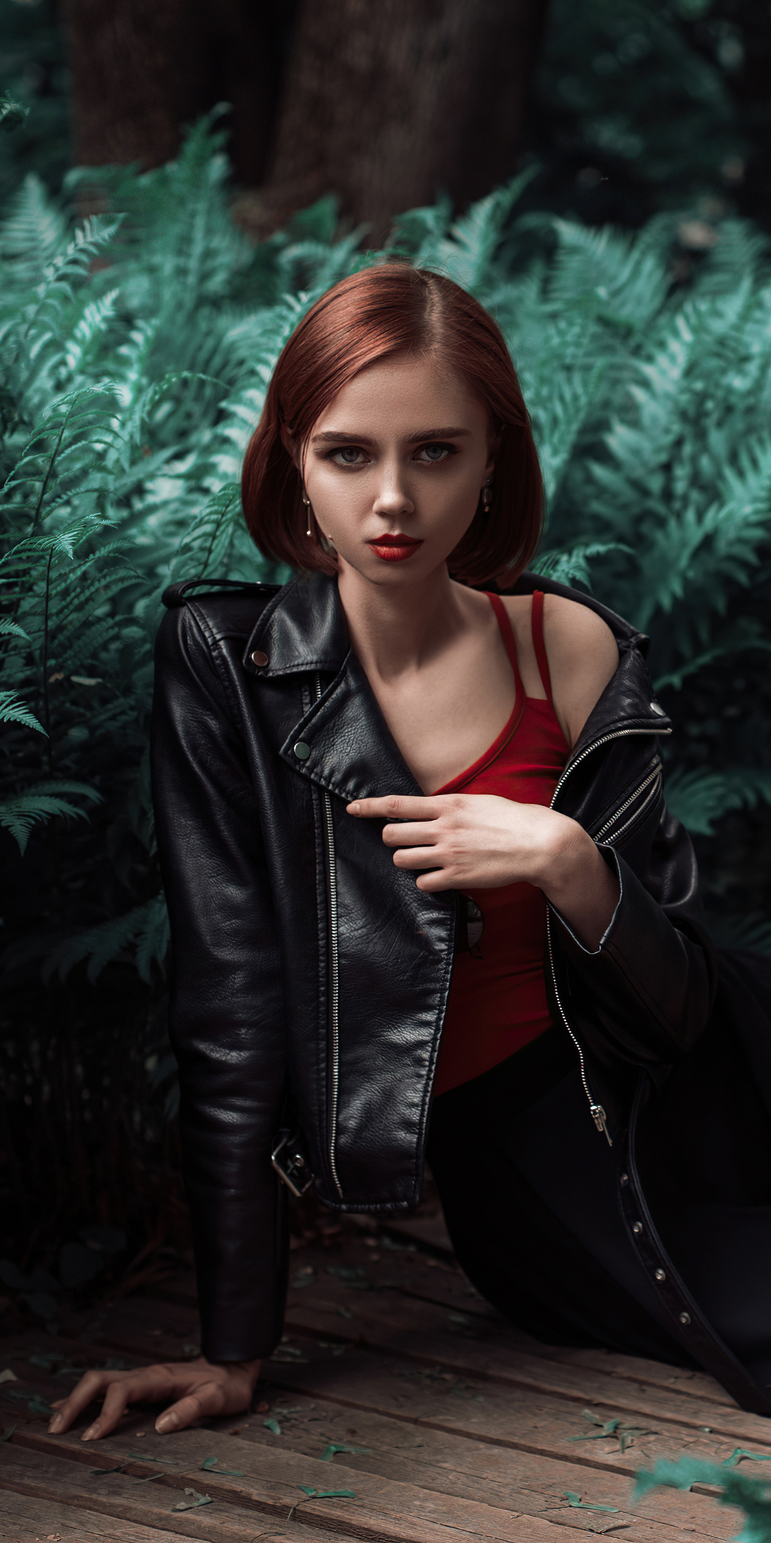 1080x2160 Leather Jacket Girl 4k One Plus 5t Honor 7x Honor View 10 Lg