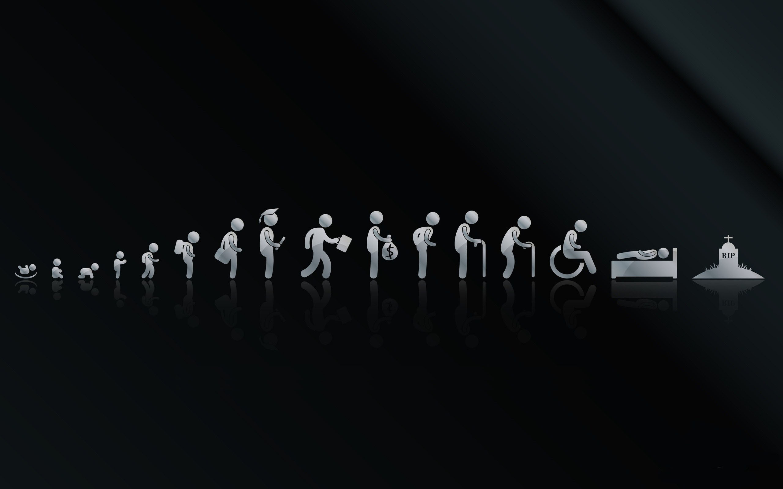 Life Cycle Minimalism Wallpaper In 2560x1600 Resolution