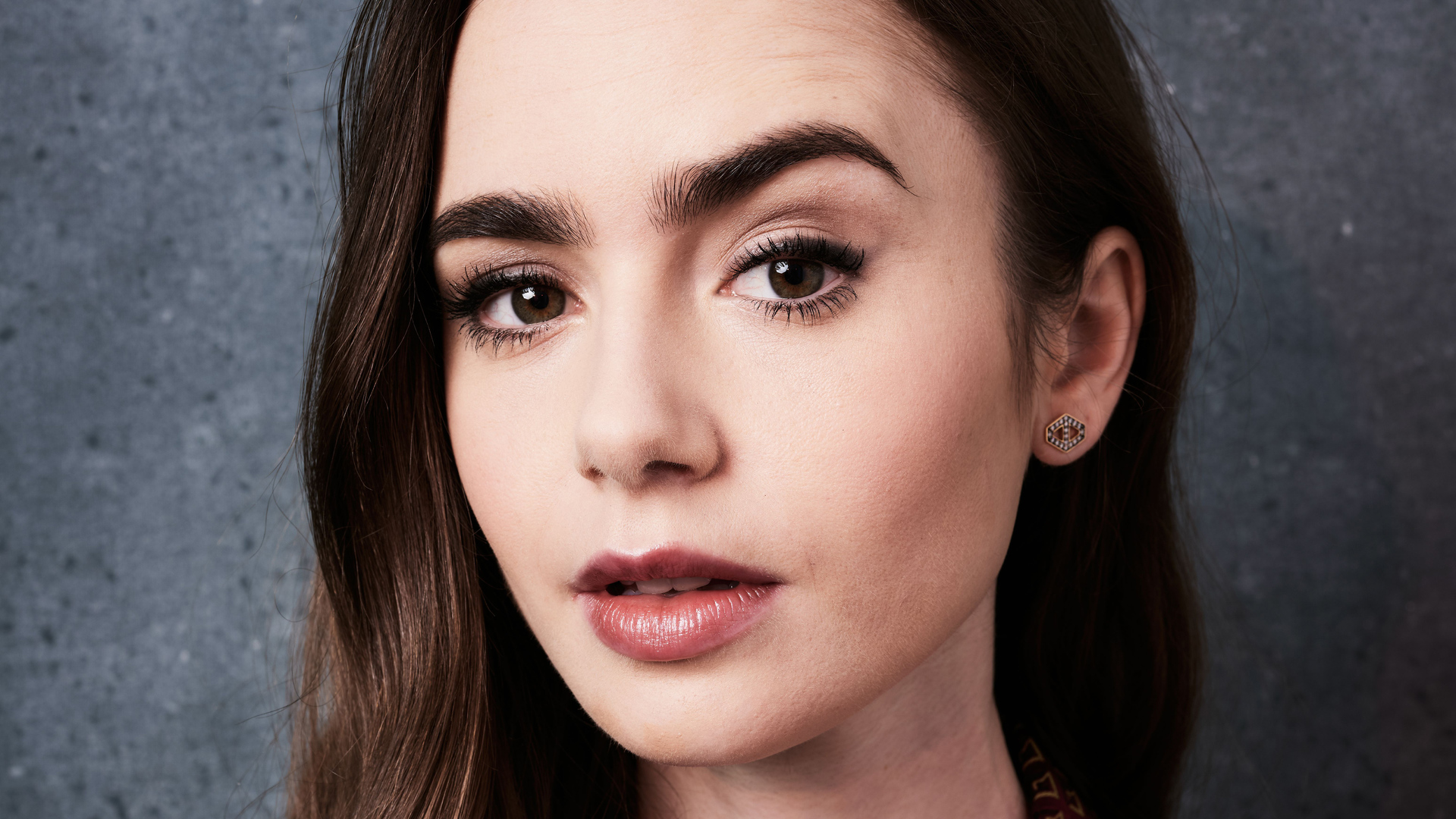 Lily Collins 5k 2019 Wallpaper In 1920x1080 Resolution