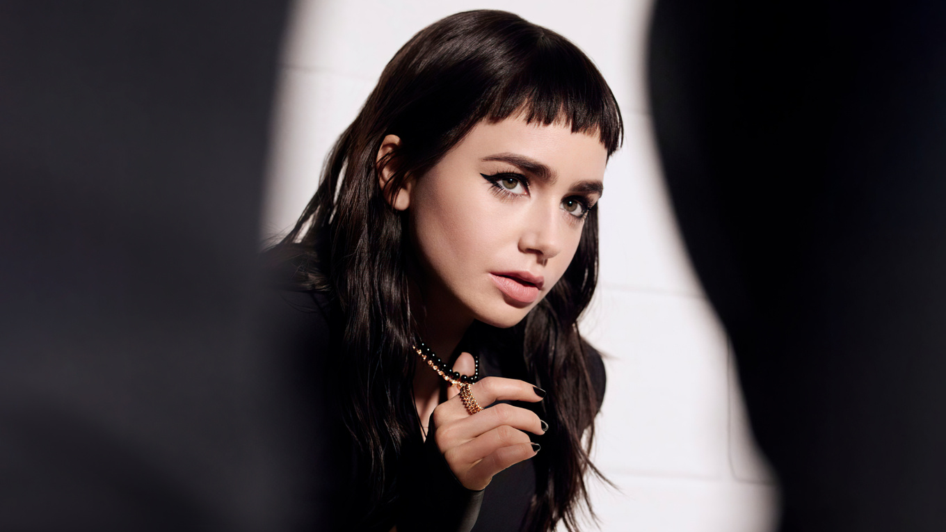 1360x765 Lily Collins Clash De Cartier Campaign 5k 1360x765 Resolution ...