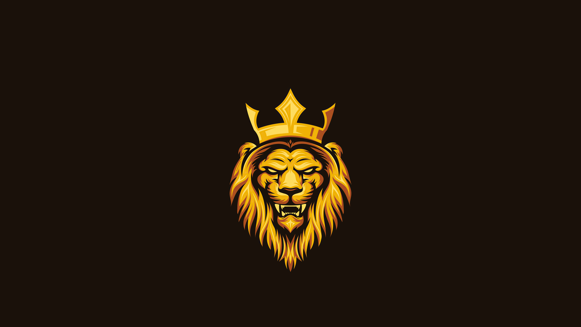 Lion King Minimal HD Wallpaper 