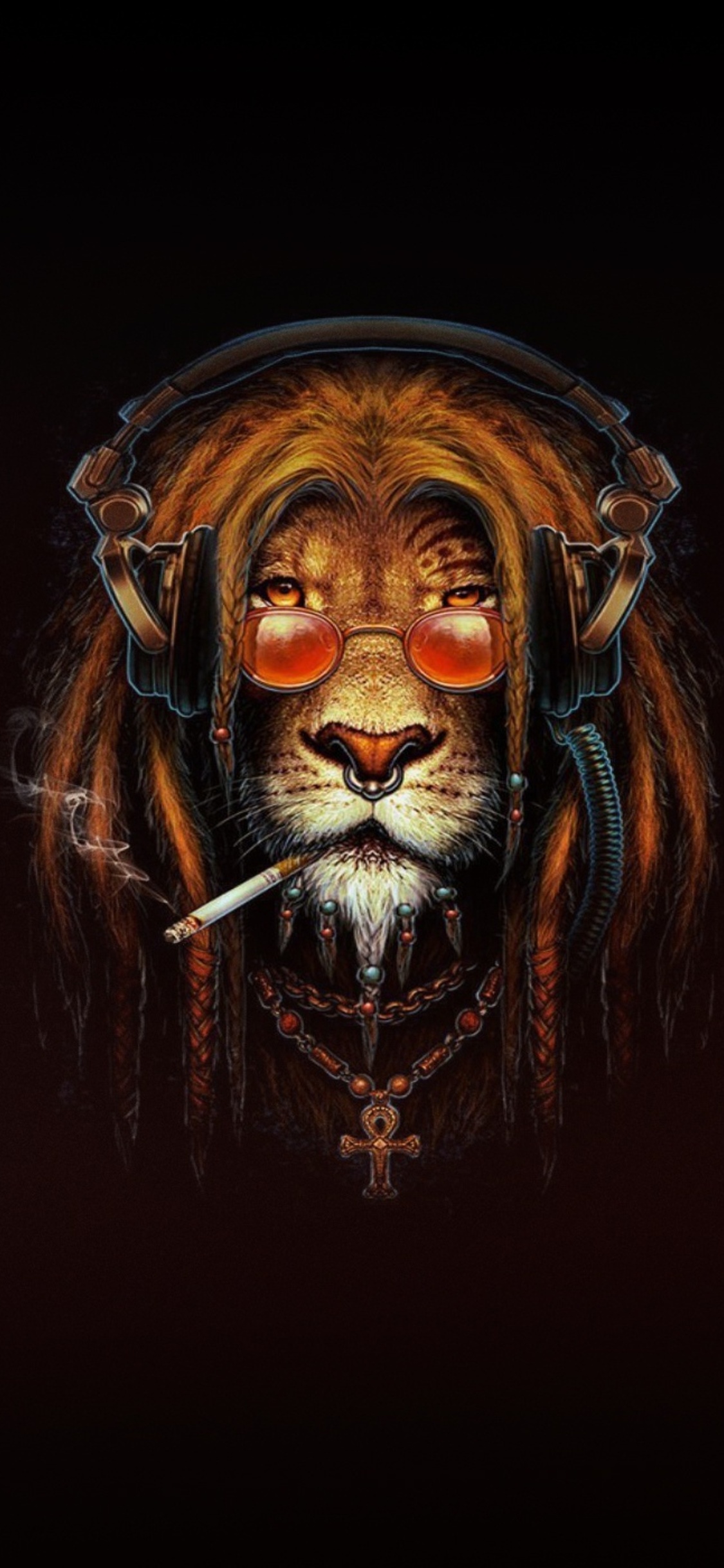 1125x2436 Lion Smoking Artwork Iphone XS,Iphone 10,Iphone X HD 4k Wallpapers,  Images, Backgrounds, Photos and Pictures