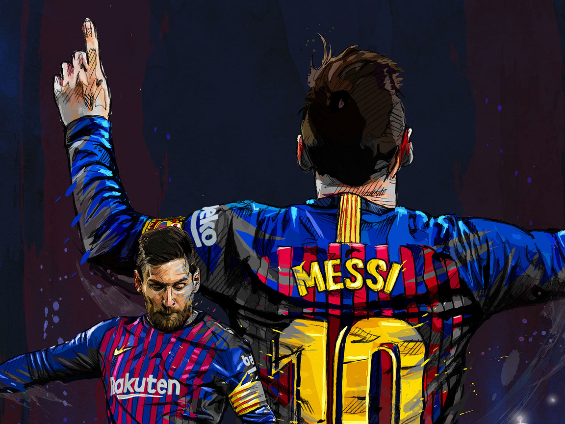 1152x864 Lionel Messi FC Art 1152x864 Resolution HD 4k Wallpapers, Images,  Backgrounds, Photos and Pictures