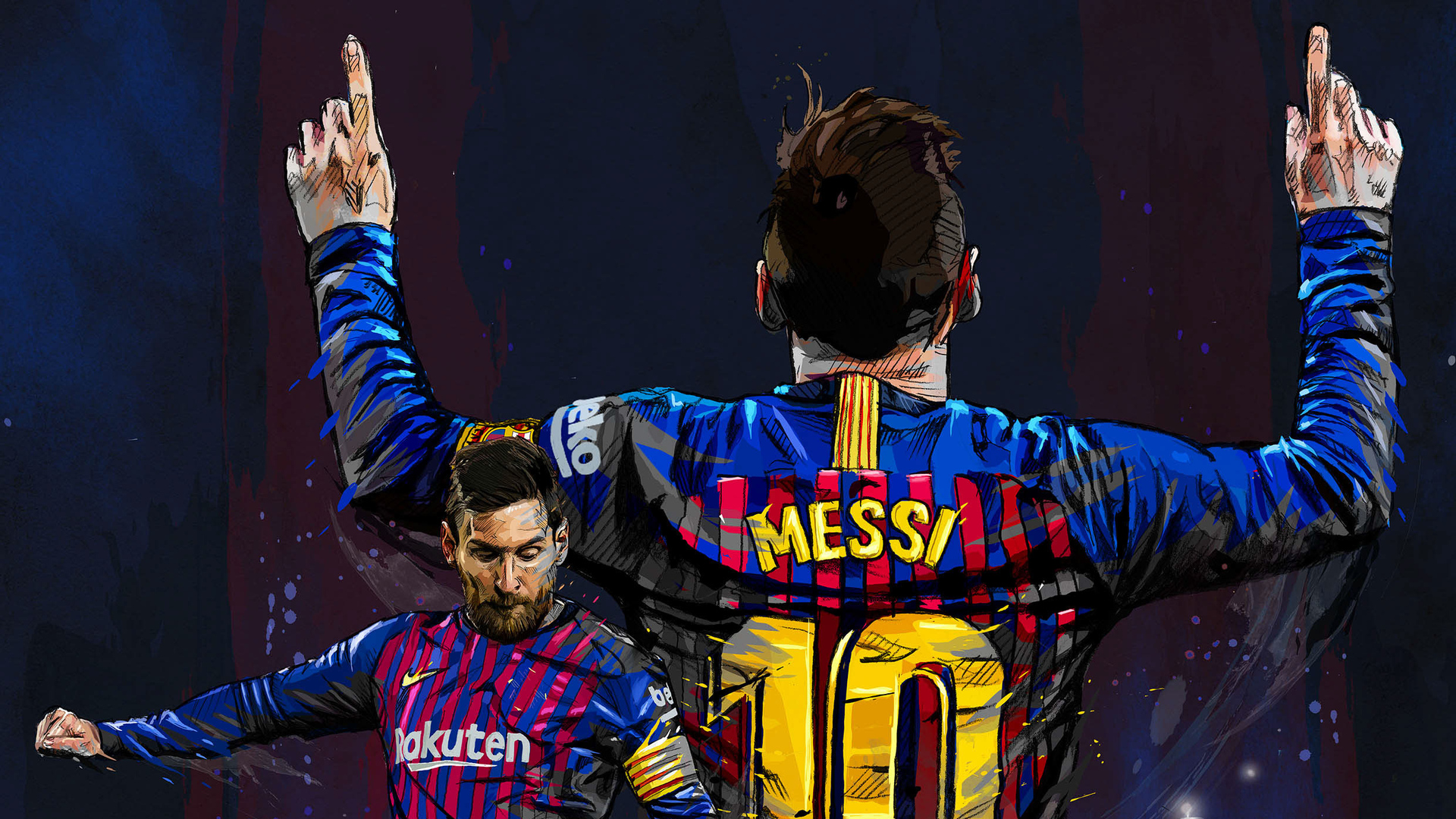 1920x1080 Lionel Messi FC Art Laptop Full HD 1080P HD 4k Wallpapers,  Images, Backgrounds, Photos and Pictures