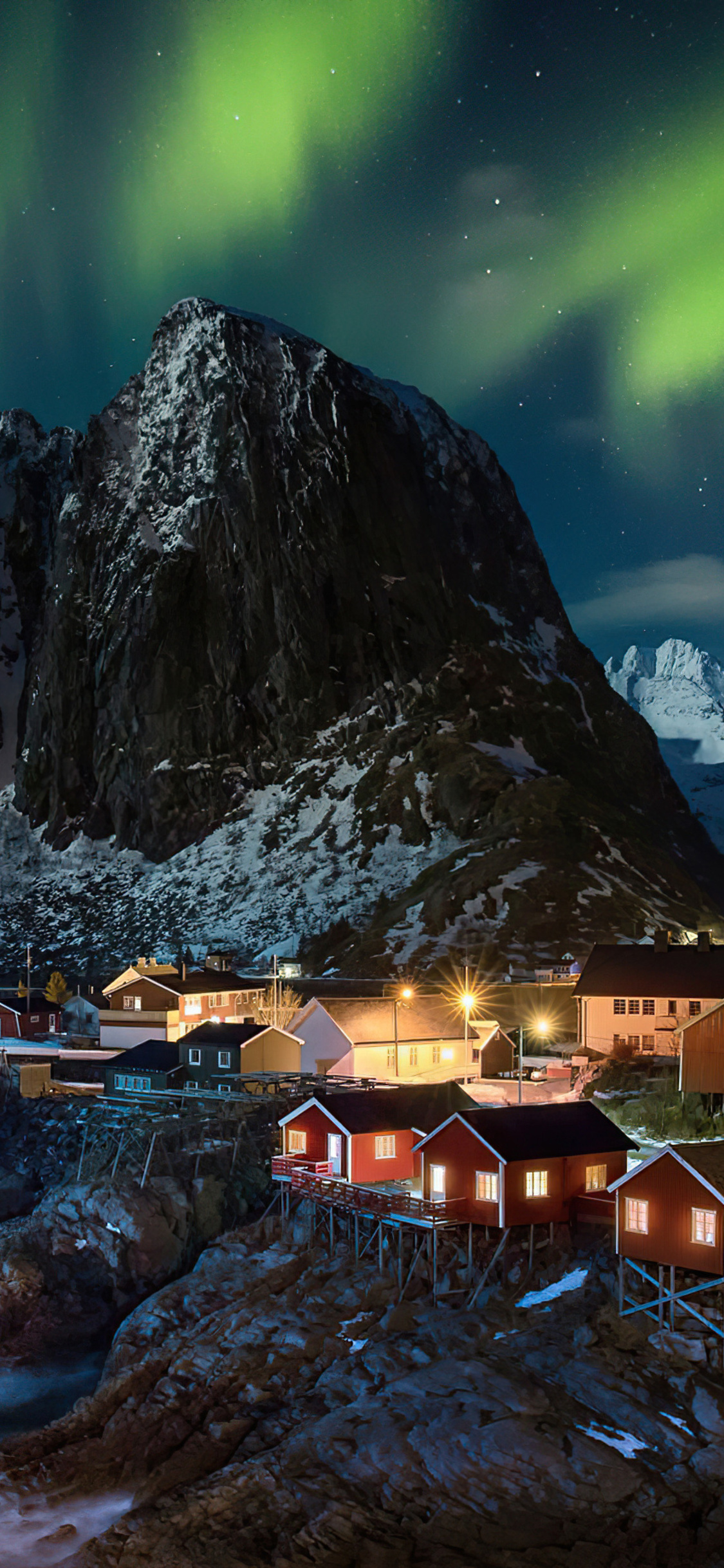 1125x2436 Lofoten Norway Village Aurora Northern Lights 4k Iphone XS,Iphone  10,Iphone X HD 4k Wallpapers, Images, Backgrounds, Photos and Pictures