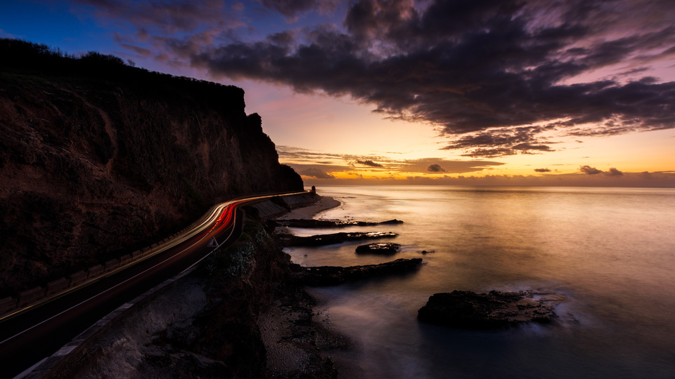 960x540 Long Exposure Road Around Mountains 5k 960x540 Resolution HD 4k ...