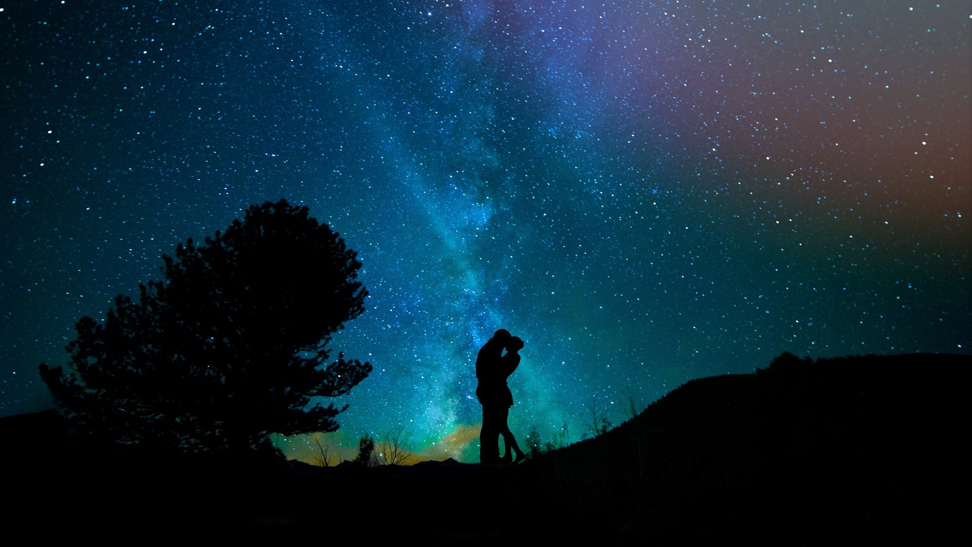 1920x1080 Lovers Night Sky Starry Sky Laptop Full HD 1080P HD 4k Wallpapers,  Images, Backgrounds, Photos and Pictures