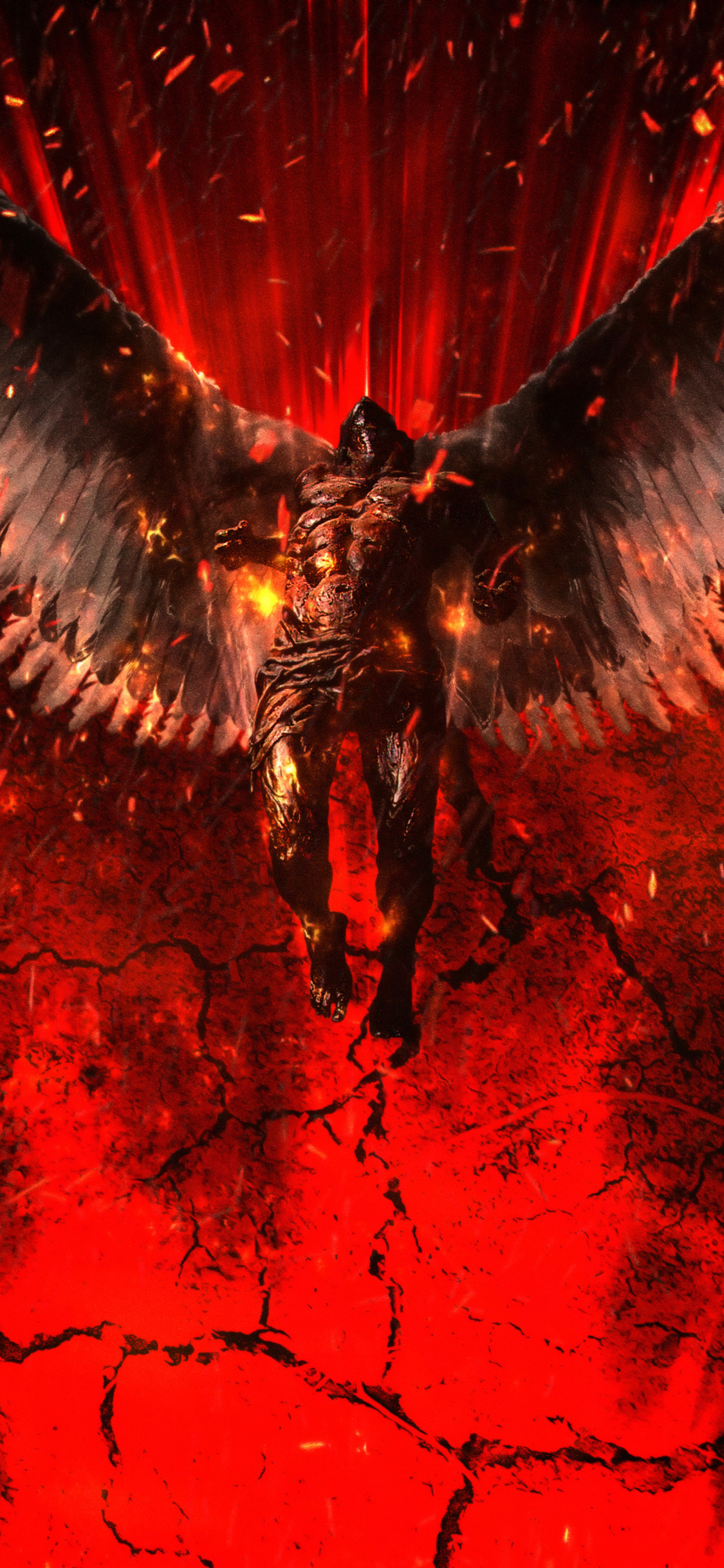 Lucifer MorningStar, black, devil, wings, HD phone wallpaper | Peakpx