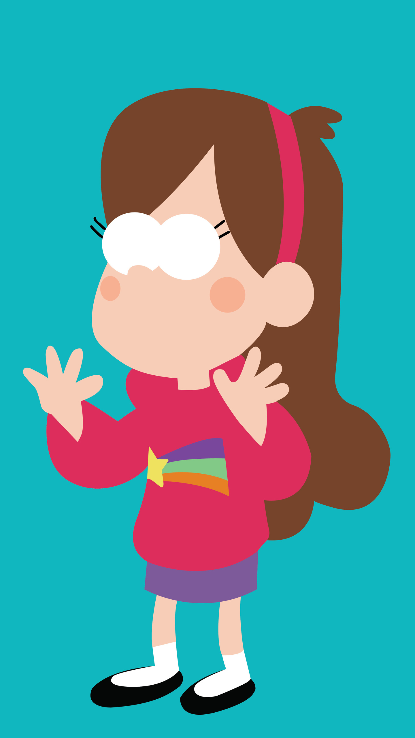 Mabel In Gravity Falls Minimalism 8k