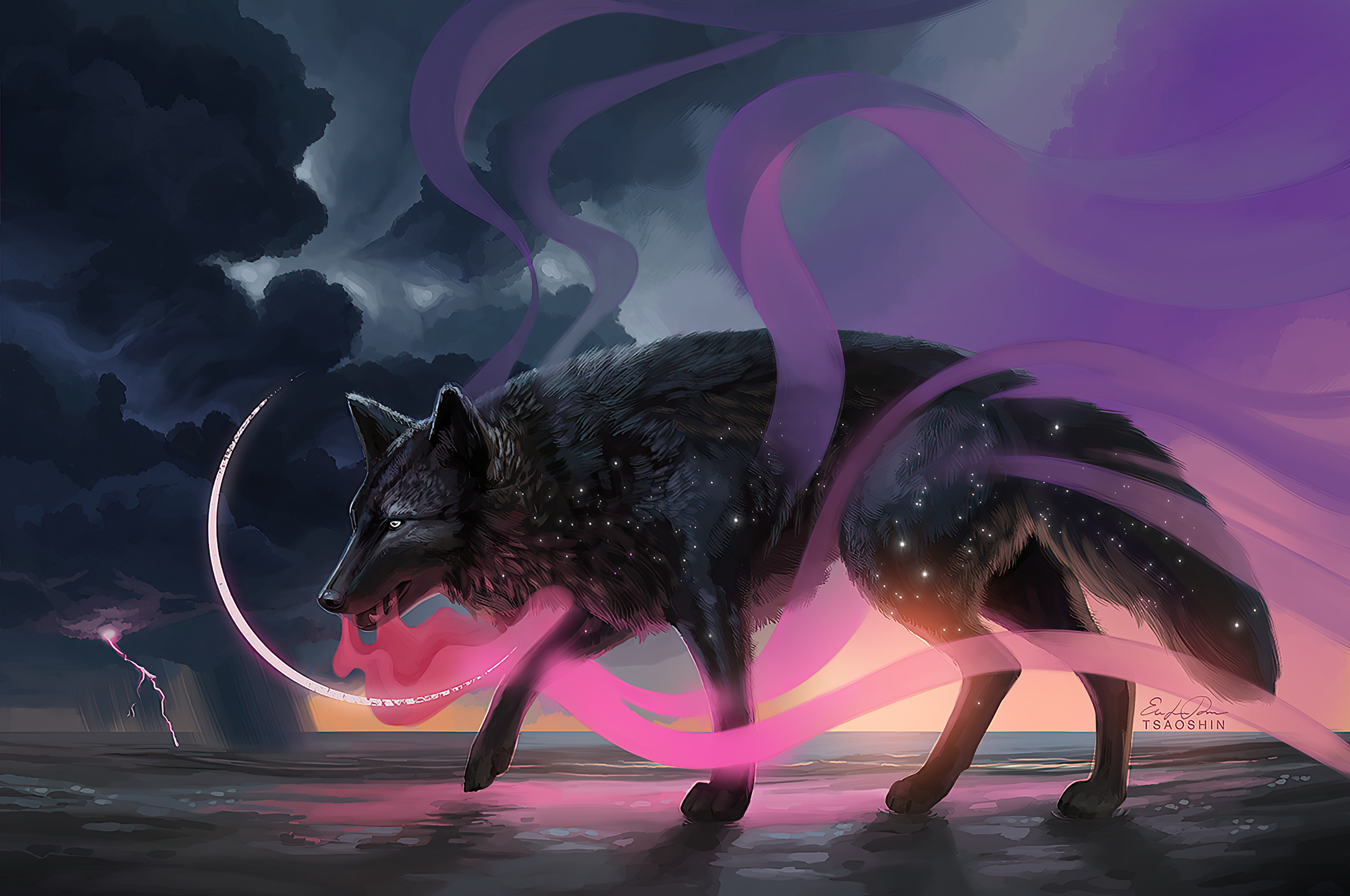 2560x1700 Magical Wolf Dream 4k Chromebook Pixel HD 4k Wallpapers, Images,  Backgrounds, Photos and Pictures