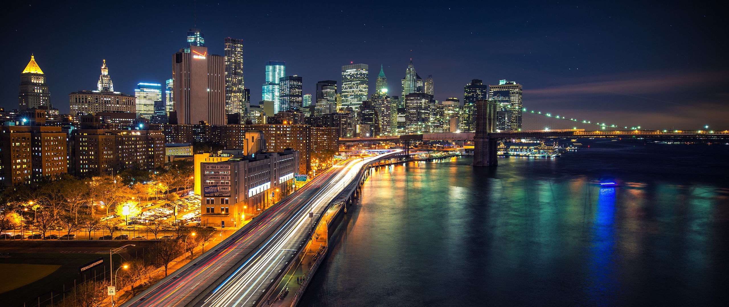 2560x1080 Manhattan Nights Wallpaper,2560x1080 Resolution HD 4k ...