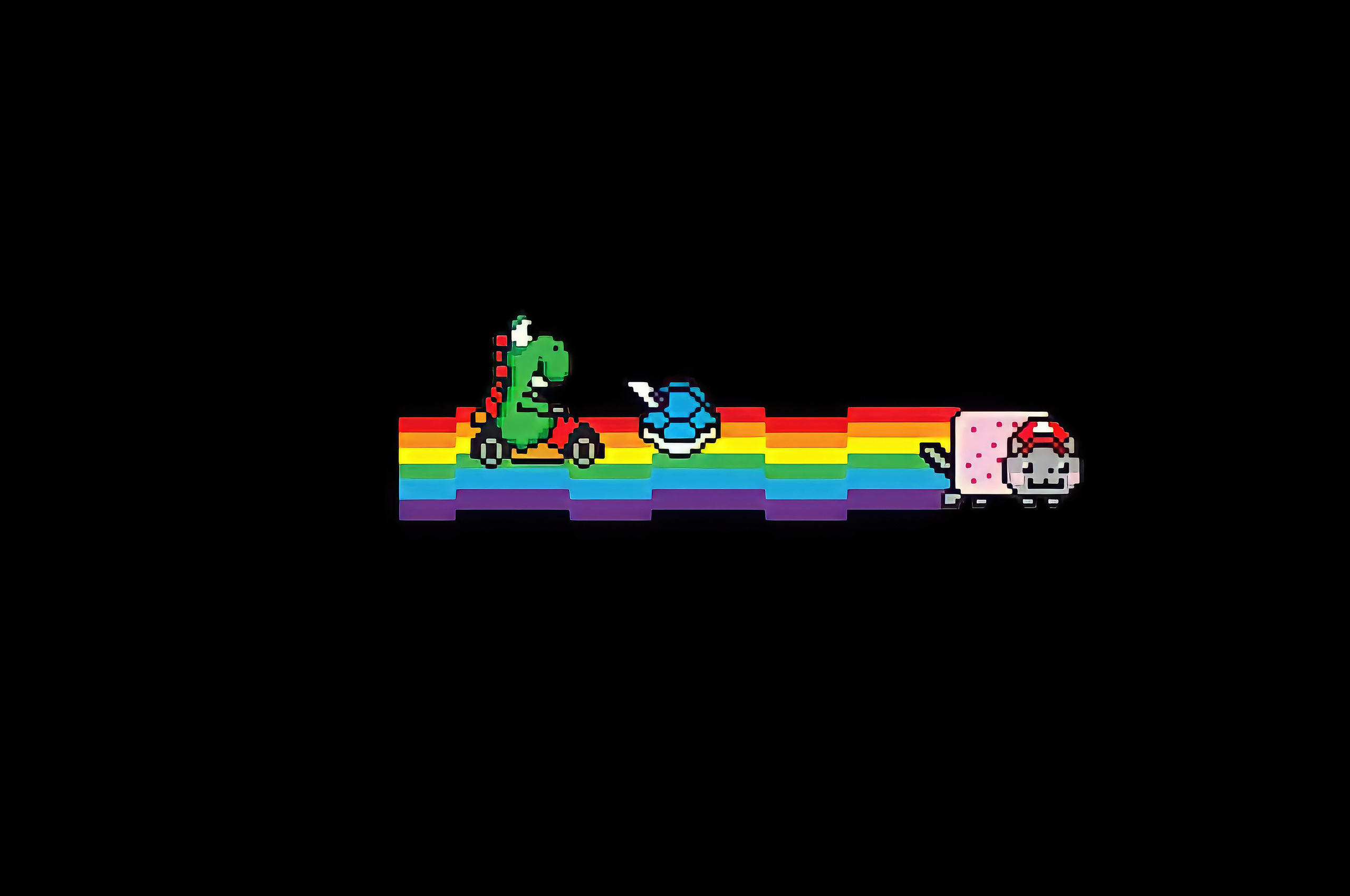 2560x1700 Mario Kart Rainbow Road Chromebook Pixel ,HD 4k Wallpapers,Images,Backgrounds,Photos