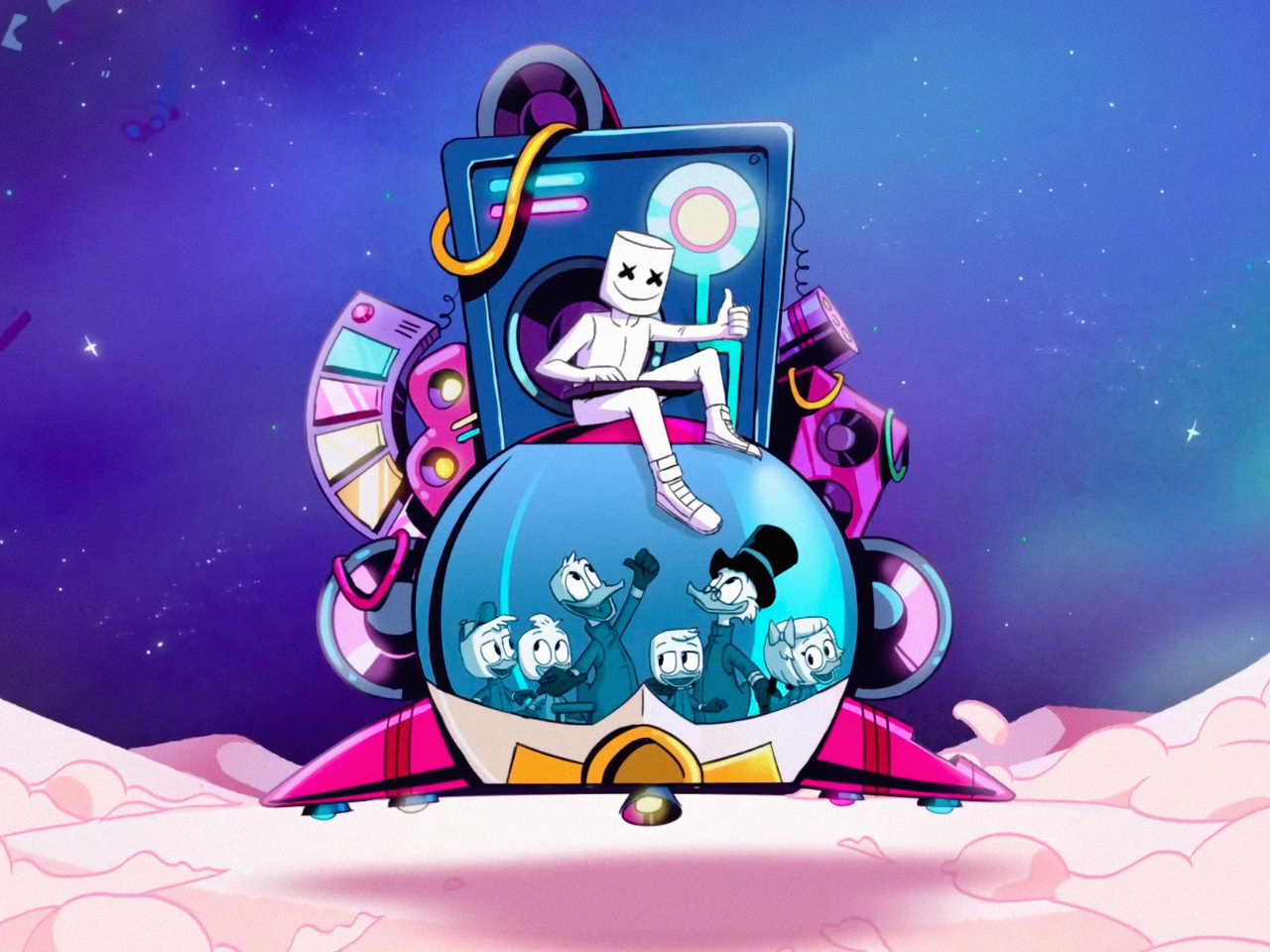 1280x960 Marshmello X DuckTales 1280x960 Resolution HD 4k Wallpapers
