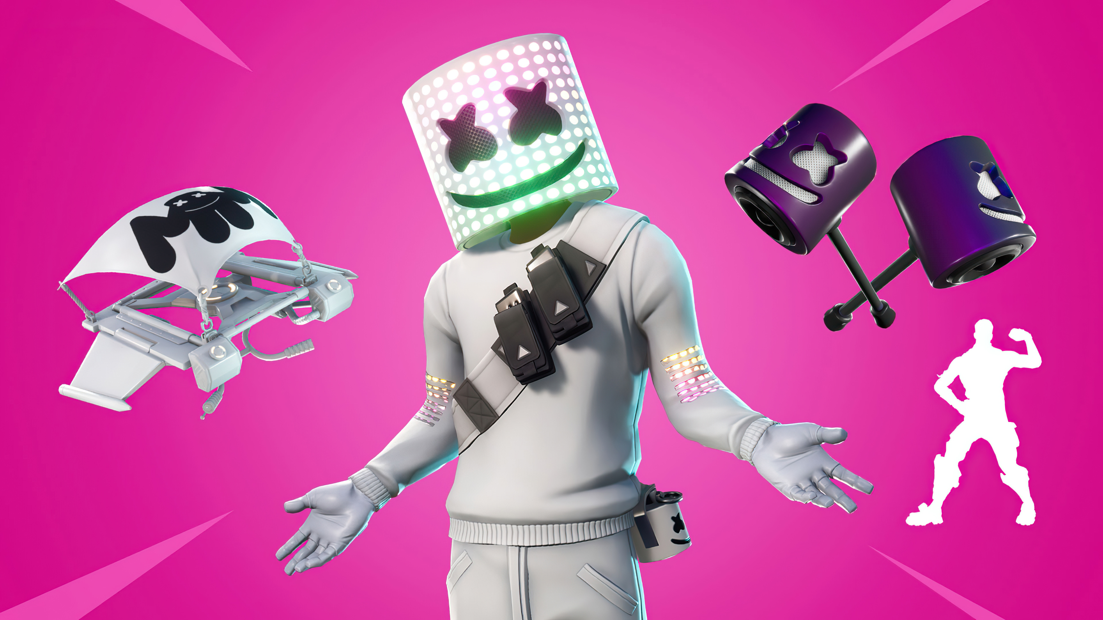 3840x2160 Marshmello X Fortnite 4k 4K ,HD 4k Wallpapers,Images