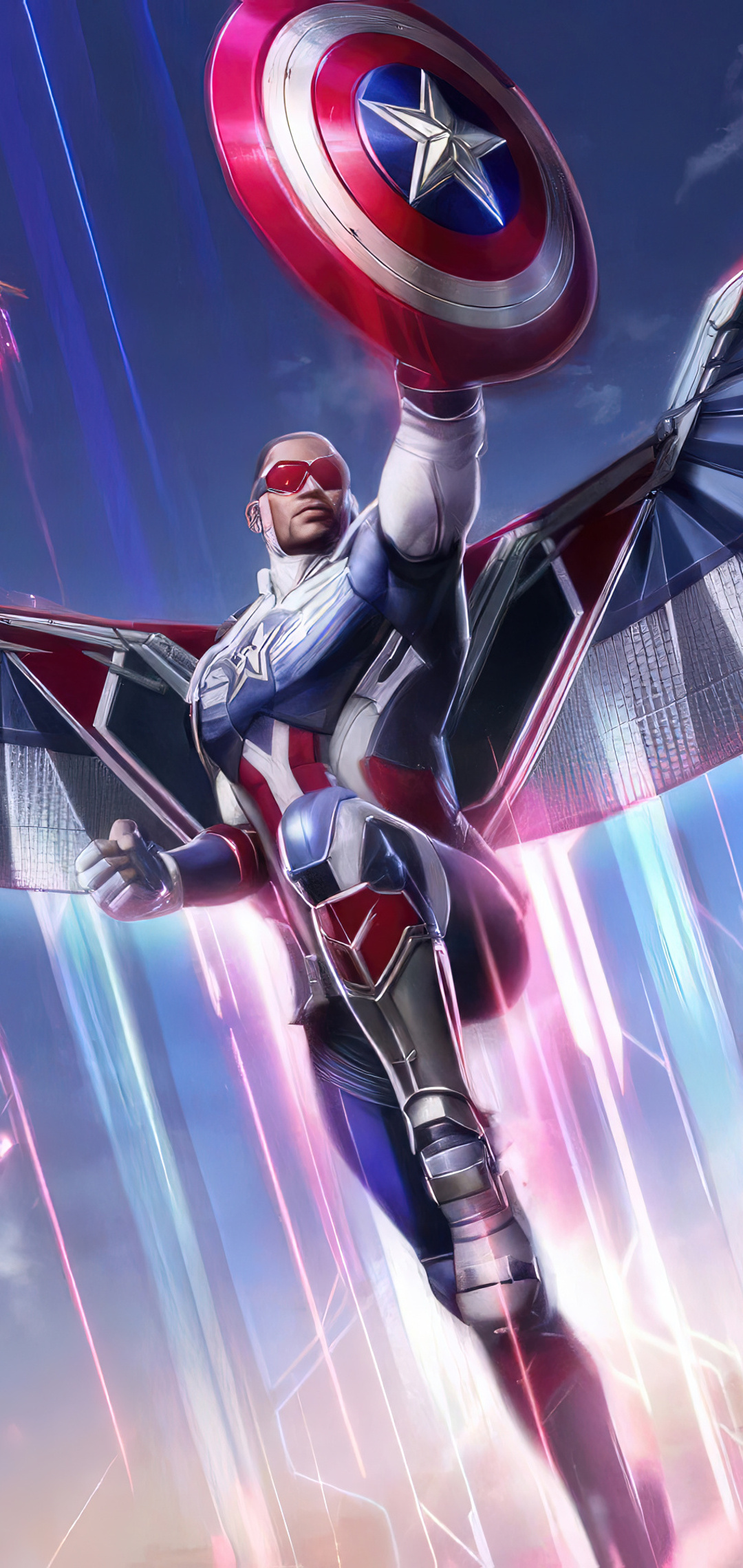1080x2280 Marvel Super War Falcon The New Captain America 4k One Plus 6