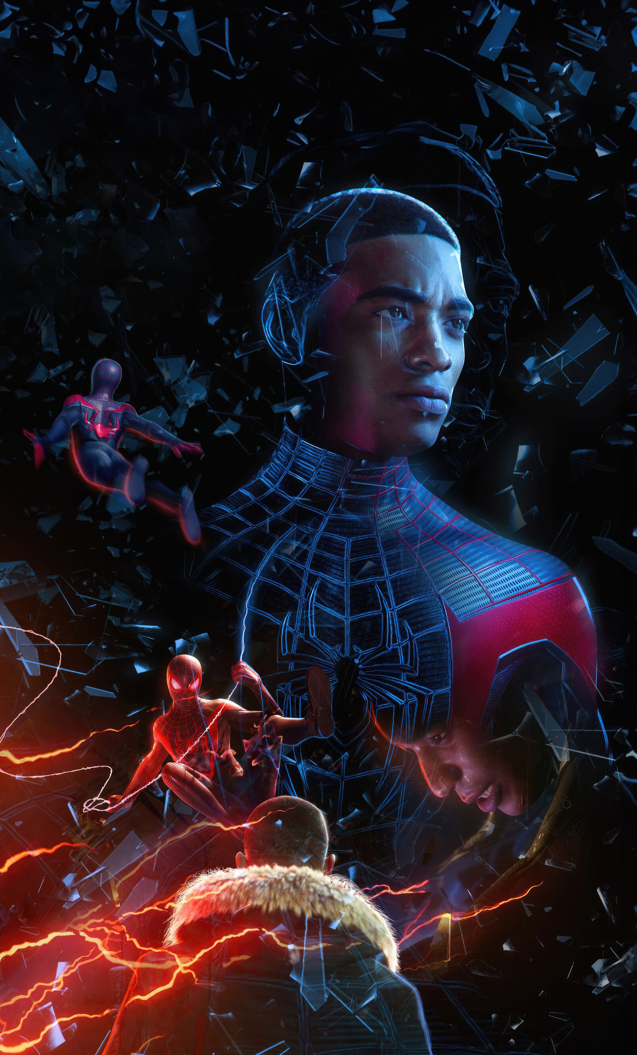 1280x2120 Marvels Spider Man Miles Morales 8k Poster iPhone 6+ ,HD 4k ...