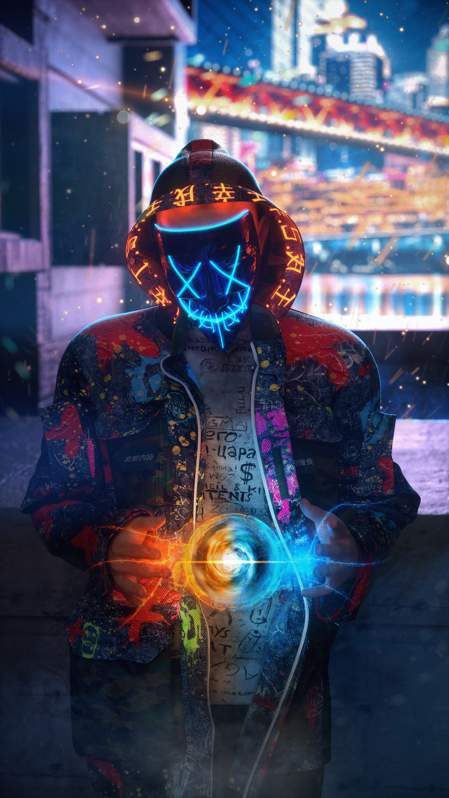 1440x2560 Mask Neon Guy Making Chakra 4k Samsung Galaxy S6,S7 ,Google Pixel  XL ,Nexus 6,6P ,LG G5 HD 4k Wallpapers, Images, Backgrounds, Photos and  Pictures