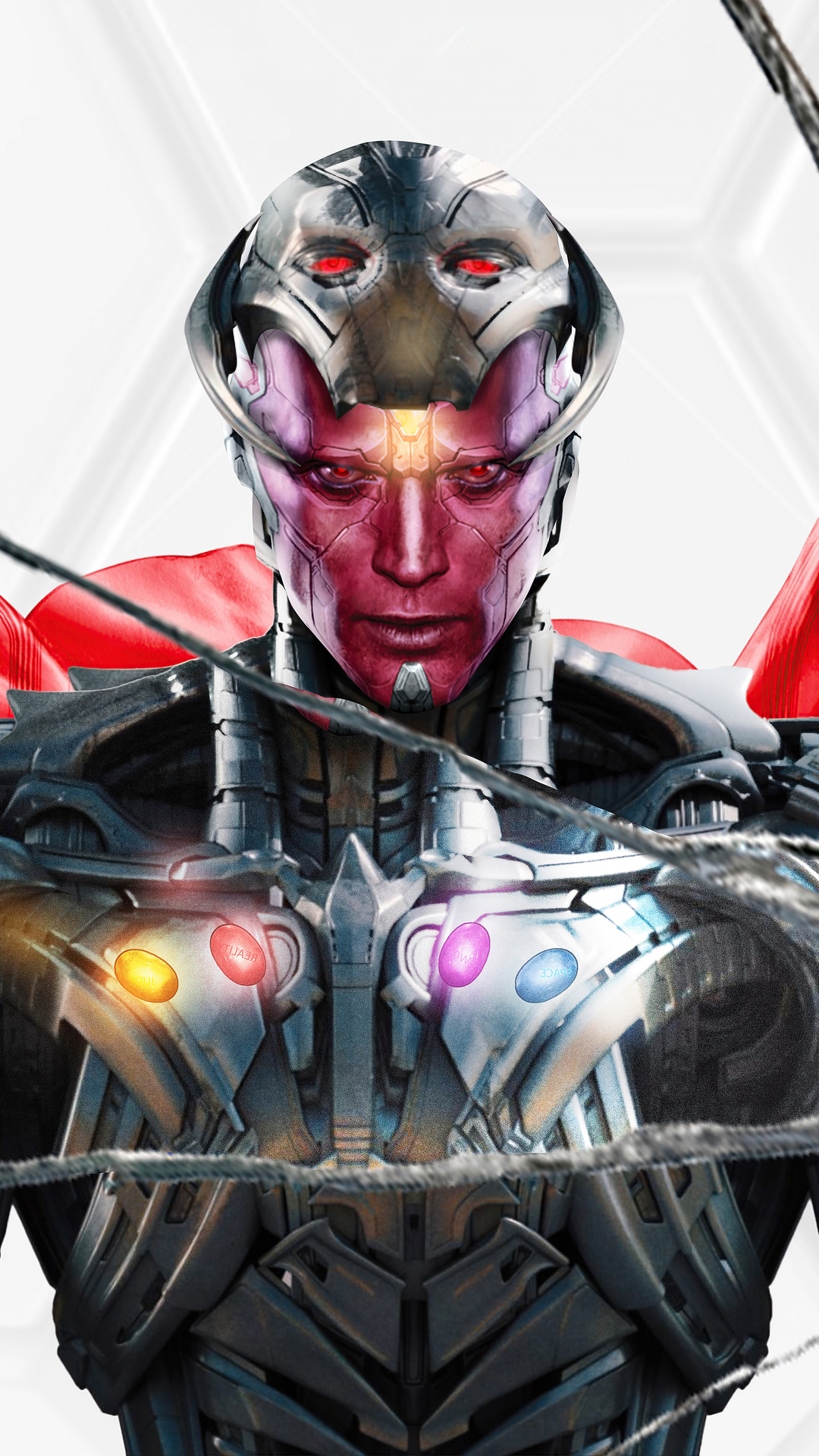 Mask Off Ultron Vision What If 5k Wallpaper In 1080x1920 Resolution