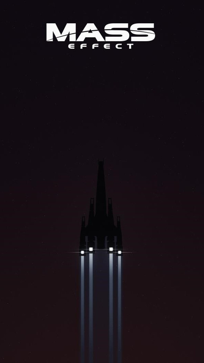 412x732 Mass Effect Minimalism 412x732 Resolution HD 4k Wallpapers