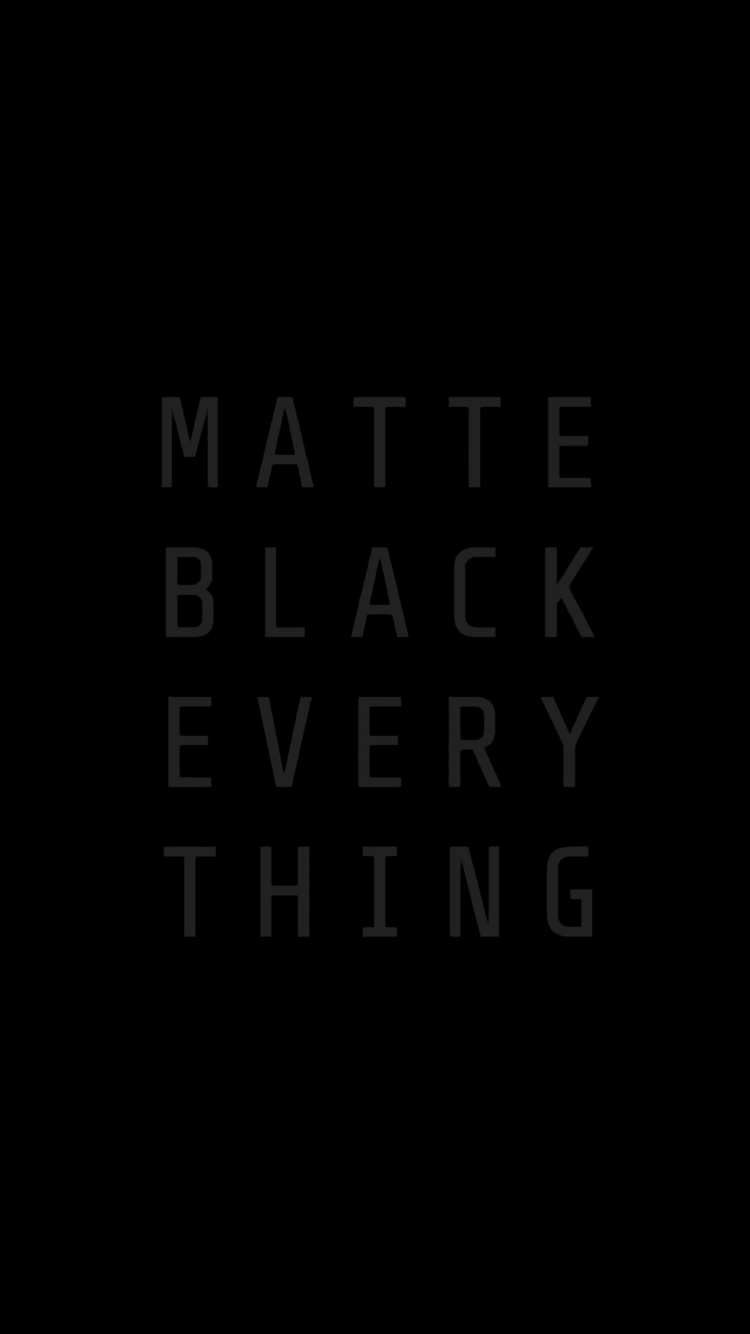 750x1334 Matte Black Everything MKBHD iPhone 6, iPhone 6S, iPhone 7 HD 4k  Wallpapers, Images, Backgrounds, Photos and Pictures
